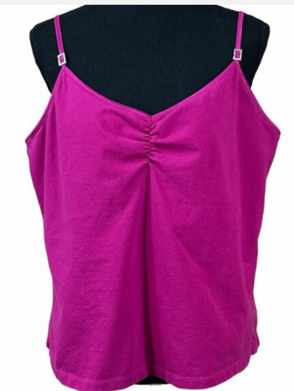 Izod Woman,  Magenta / Fuschia Spaghetti Strap Camisole, 2X